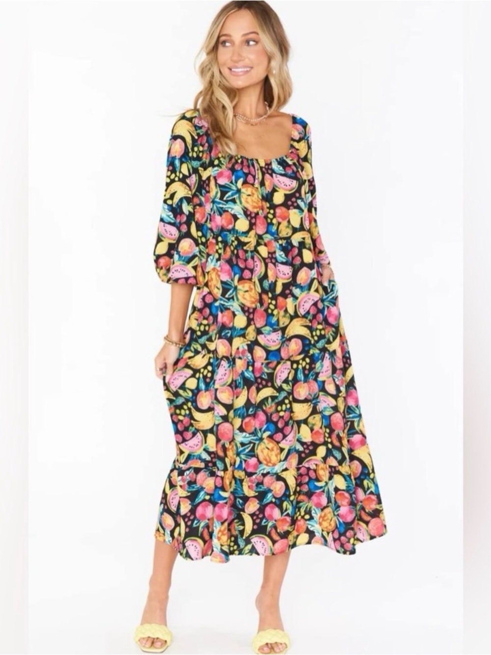 Show Me Your Mumu Fruity Midi Dress